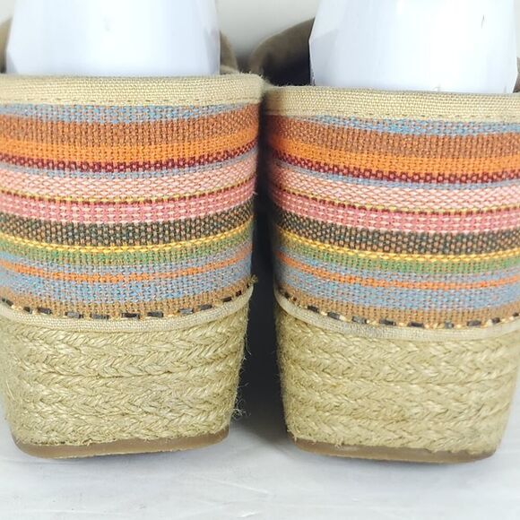 Dansko Women's EU41 US10-10,5 Multicolor Vegan Jute Woven Espadrille Clogs Shoes - Picture 15 of 15